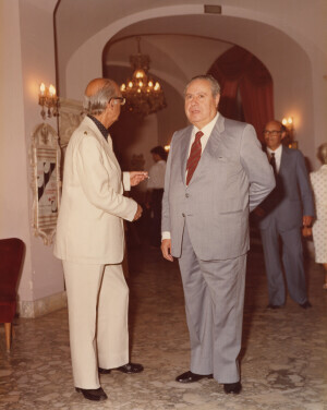 1982_08_21 Musicarchitettura Canada '82 - Cerimonia d'inaugurazione del Festival - autorità cittadine, regionali, ambasciatore del Canada a Roma Ghislain Hardy, diplomatici e autorità canadesi ann 1463 inv 1140 vol 6.tif