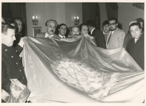 1970_10_24 Presentazione 25ma Stagione; in foto Carloni, Petrassi, Gatti e Autorità ann NN inv 230 vol 2.tif