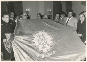 1970_10_24 Presentazione 25ma Stagione; in foto Carloni, Petrassi, Gatti e Autorità ann NN inv 232 vol 2.tif