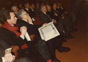 1985_03_13 Conferimento Laurea Honoris Causa al Maestro Goffredo Petrassi - Aula Magna dell'Università degli Studi dell'Aquila ann NN inv 2245 vol 13.tif
