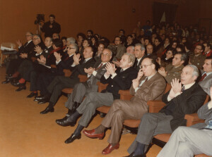 1985_03_13 Conferimento Laurea Honoris Causa al Maestro Goffredo Petrassi - Aula Magna dell'Università degli Studi dell'Aquila ann NN inv 2247 vol 13.tif