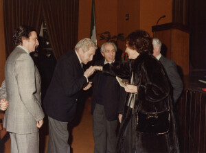 1985_03_13 Conferimento Laurea Honoris Causa al Maestro Goffredo Petrassi - Aula Magna dell'Università degli Studi dell'Aquila ann NN inv 2263 vol 13.tif