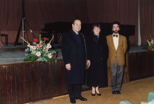 1991_10_27 Igor Oistrakh, violinista e Natalia Zertsalova, pianista con il M° Fabrizio Pezzopane